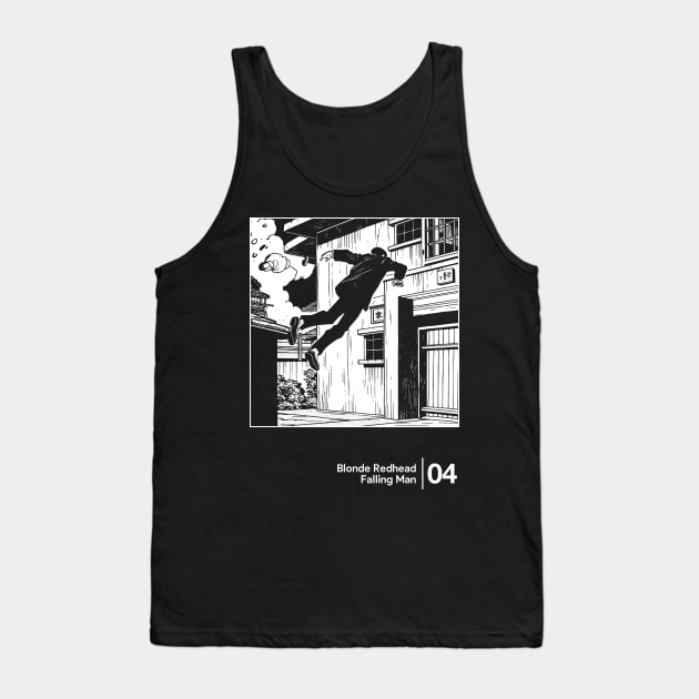 Blonde Redhead - Falling Man / Minimalist Graphic Artwork Design Tank Top by saudade